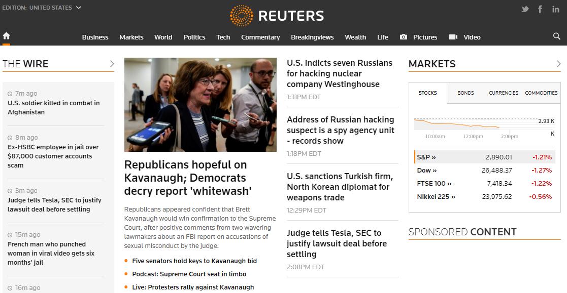 Reuters сайт